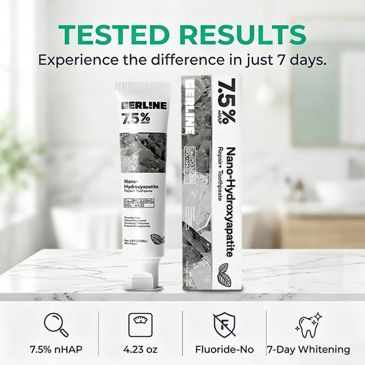 7.5% Nano Hydroxyapatite Fluoride Toothpaste for Teeth Whitening